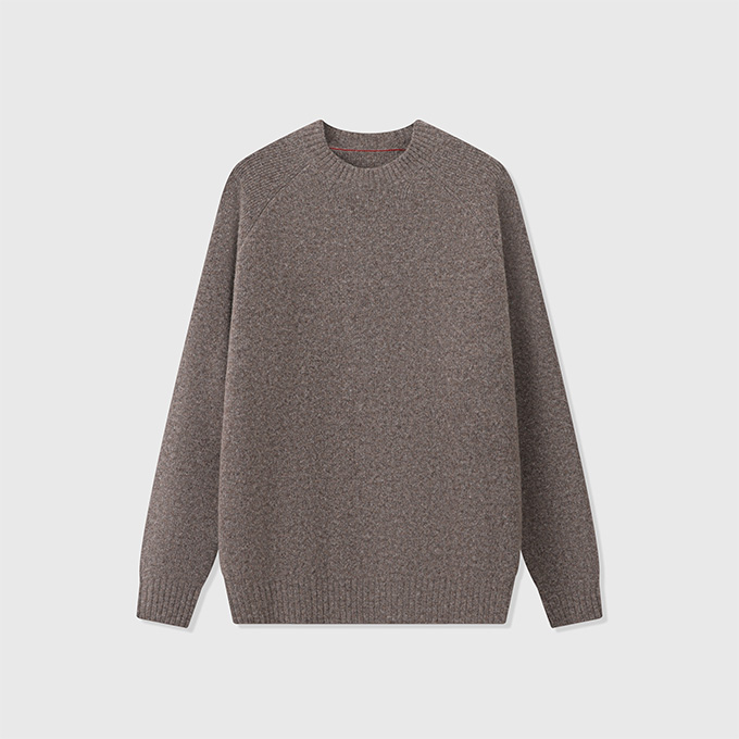 brunello cucinelli wool blended crew neck sweater